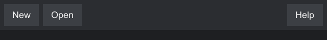 A toolbar with a gap that pushes Help to the right