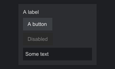 The flat theme
