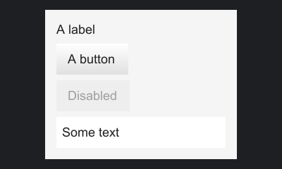 A light theme built from nothing